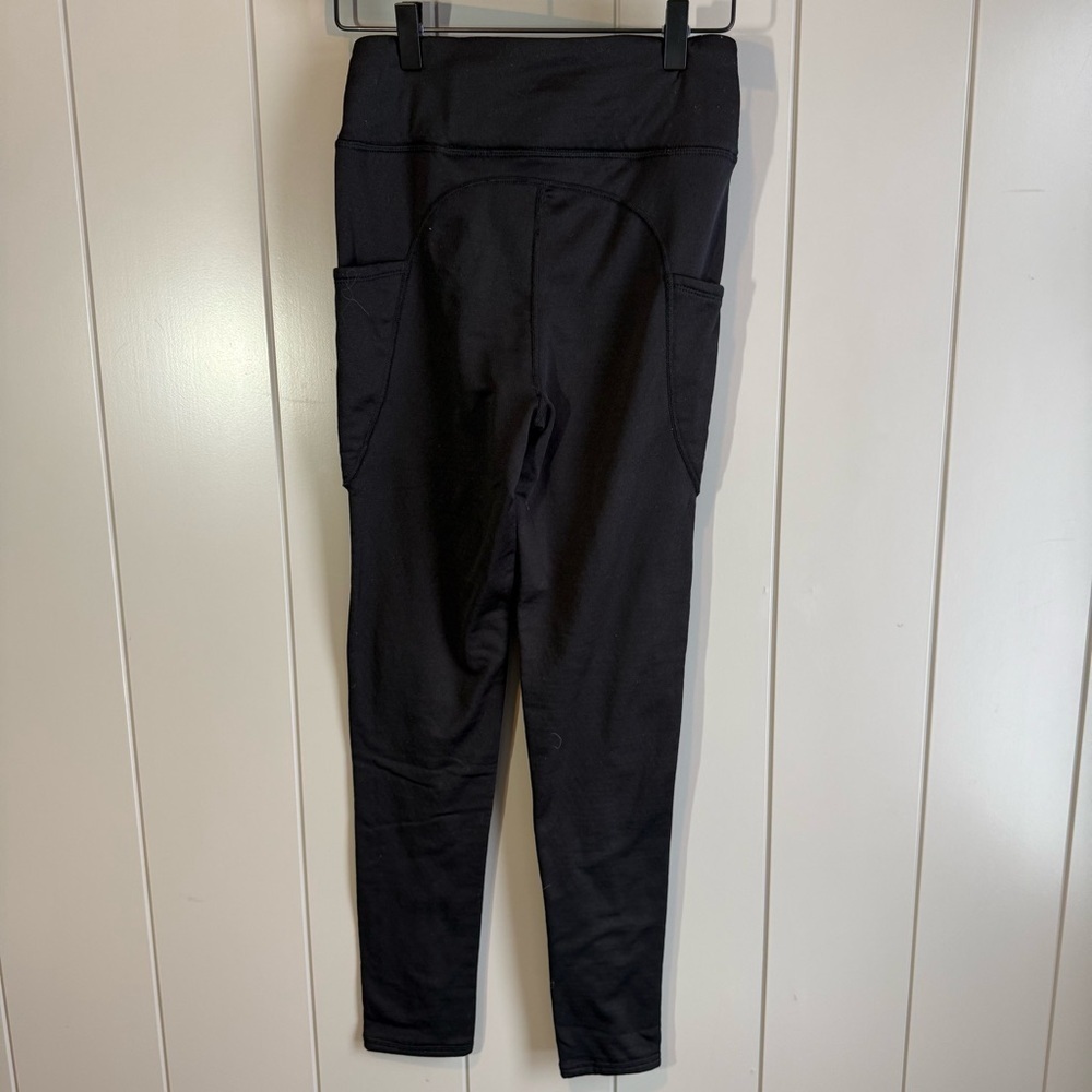 Cuddl Duds Climate Right Grid Warmth Black High-Waisted Base Layer Leggings XS - Picture 3 of 11